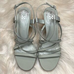 Brand New Mint Green Strappy Leather Platform Sandals
